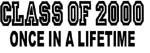 class of 2000 vinyl decal