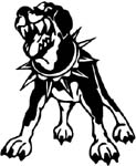 bad dog vinyl decal