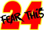 fear this 24 vinyl window decal