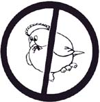 no fat chicks graphic vinyl sticker