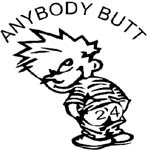 calvin anybody butt 24 vinyl decal