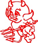 little devil vinyl decal