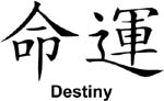 chinese vinyl lettering destiny decal
