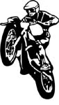 racing dirtbike vinyl sticker