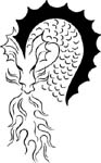 dragon blowing fire decal