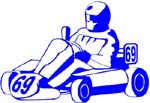 go cart vinyl decal