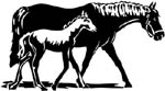 hosre and colt vinyl sticker