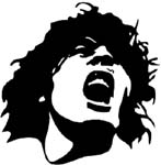 rock n roll singer decal