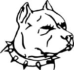 pit bull vinyl decal