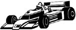 indy race car graphic sticker