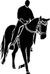 horse and rider vinyl decal