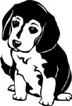 cute little puppy decal