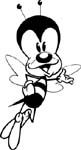 cute hornet bee vinyl decal