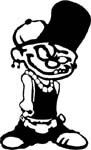 cool calvin with attitude vinyl sticker decal