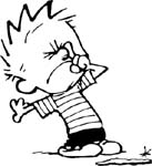 calvin picking his nose vinyl sticker decal
