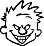 calvin head decal