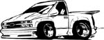 cool hot rod chevy truck vinyl graphic sticker decal