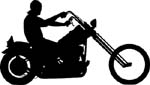 chopper motorcycle vinyl sticker decal