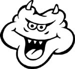 horny cloud vinyl decal