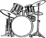 drums vinyl decal
