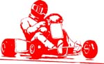 go cart image vinyl decal