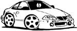 hot rod car decal