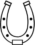 horse shoe image decal