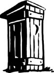 out house vinyl sticker