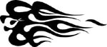 flaming graphic vinyl decal