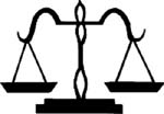 attorney scales vinyl decal