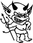 little devil vinyl sticker