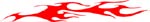 tribal flame stripe decal