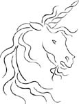 unicorn horse decal