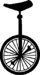 unicycle vinyl decal