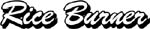 rice burner vinyl decal lettering