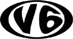 v6 vinyl decal