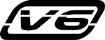 v6 vinyl lettering decal