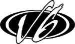 v6 vinyl lettering emblem