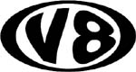 v8 vinyl decal