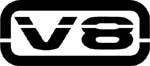 v8 for chevy ford dodge decal