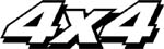 4x4 vinyl lettering decal
