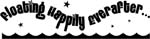 floating happily ever after boat lettering decal