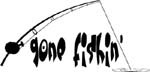 gone fishin vinyl decal