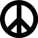 peace symbol vinyl decal
