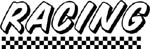 racing lettering decal