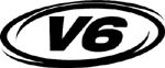 v6 vinyl sticker decal