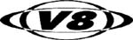 v8 vinyl sticker decal