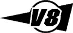 v8 vinyl sticker