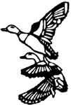 ducks flyin vinyl decal