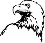 eagle head graphic sticker